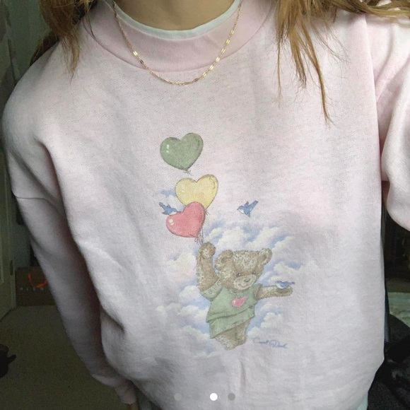 Cutest vintage dreamy teddy bear sweatshirt. - Picture 3 of 5